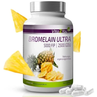 Abbildung von Vita2You Bromelain 5000FIP Kapseln 180 St