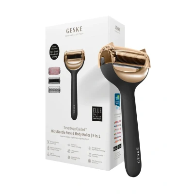 Abbildung von Geske SMARTAPPGUIDED Microneedle FACE BODY Roller 9 IN 1 Gesichtspflege Zubehör, Größe: One Size, Gray
