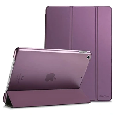 Abbildung von ProCase Hülle für iPad 9./8./7. Generation 10,2 Zoll 2021 2020 2019, Schutzhülle Smart Case Cover Kompatibel mit 9/8/7 Lila