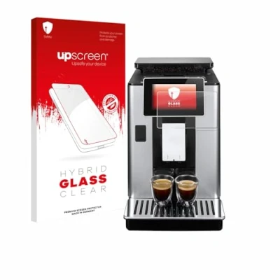 Abbildung von upscreen Schutzglas für DeLonghi PrimaDonna Soul ECAM612.55.SB Schutzfolie, Glas Folie [Klar, 9H Panzerschutz, Anti Fingerprint]