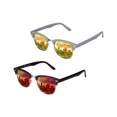 Abbildung von UrbanSky Sonnenbrille D.B. (2er Pack, Sonnenbrillen Set mit Einstecketuis) Doppelpack polarisiert