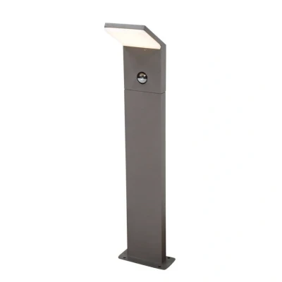 Abbildung von Lucande Pollerleuchte Nevio, LED Leuchtmittel fest verbaut, warmweiß, Modern, Aluminium, Kunststoff, grafitgrau, weiß, 1 flammig, inkl.