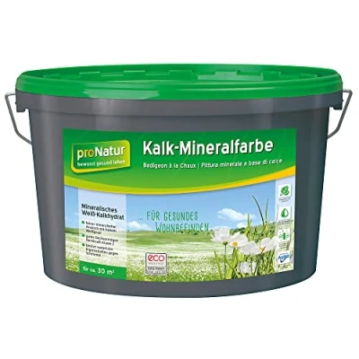 Abbildung von Pronatur Wandfarbe Kalk Mineralfarbe 5 L weiß