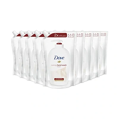 Abbildung von Dove Pflegende Handwaschseife Feine Seide weiches Hautgefühl 10er Pack Nachfüllpack (10 x 500 ml)