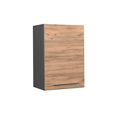 Abbildung von Vicco Hängeschrank Fame Line, Goldkraft Eiche/Anthrazit, 50 cm