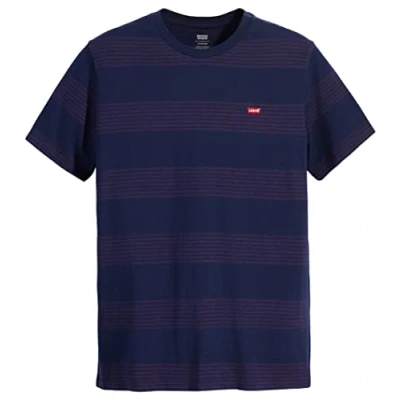 Abbildung von Levi&#039;s Original Tshirt print, Herren, Größe: XS, Lilac/dark blue