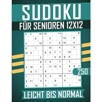Abbildung von Sudoku 12x12 für Senioren Leicht Bis Normal: 250 Großdruck Rätsel mit Lösungen.