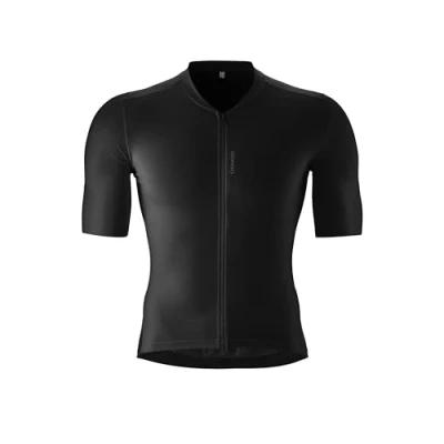 Abbildung von Gonso SITIVO Trikot M Herren Radtrikot, atmungsaktives Full Zip Trikot, Schwarz, Größe XL