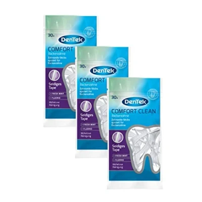 Abbildung von DenTek Zahnseide Stick Comfort Clean Sticks 30 er Packung Mundpflege, mit Minzgeschmack