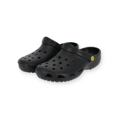Abbildung von Borussia Dortmund BVB Clogs schwarz, Gartenschuhe Logo, Gr. 44/45