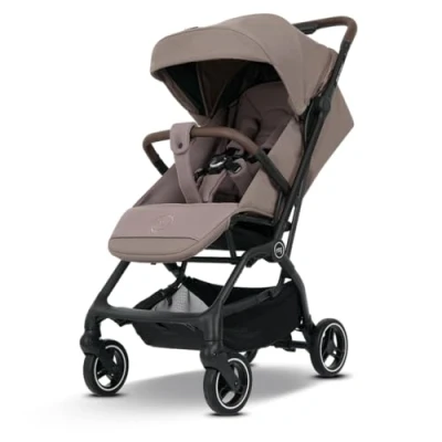 Abbildung von my junior® Buggy PICO² bis 22kg Einhand AutoFold Klappmechanismus Ergonomische Liegeposition nach IGR e.V. großes Sonnenverdeck UV50+ Handgepäckmaß 2 Belüftungsfenster Hazel Black