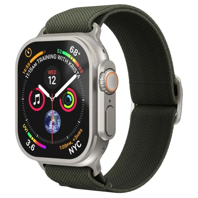 Abbildung von Vonmählen Apple Watch Armband Nylon Grün Geeignet für 38/40/41/42 mm Olive