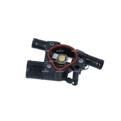 Abbildung von NRF 725051 Kühlwasserthermostat 83 mit Sensor, Dichtring Gehäuse RENAULT: TRAFIC 2 Kasten, Bus, OPEL: Vivaro A Kastenwagen