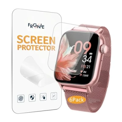 Abbildung von Frgnie Schutzfolie Kompatibel für BANLVS Smartwatch G39 1,85&quot; (6 Stück) HD Flexibel TPU Folie SWGOTA, AKUMAKA 1,83&#039;&#039; Fitness Tracker Displayschutzfolie
