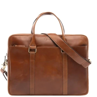 Abbildung von SID &amp; VAIN Brady Aktentasche, Herren, Größe: One Size, Braun cognac
