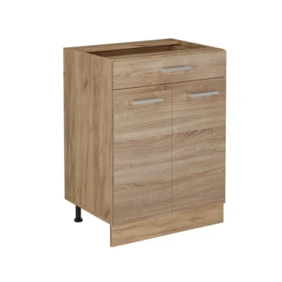 Abbildung von Vicco Küchenunterschrank R Line, Sonoma, 60 cm mit Schublade, ohne Arbeitsplatte