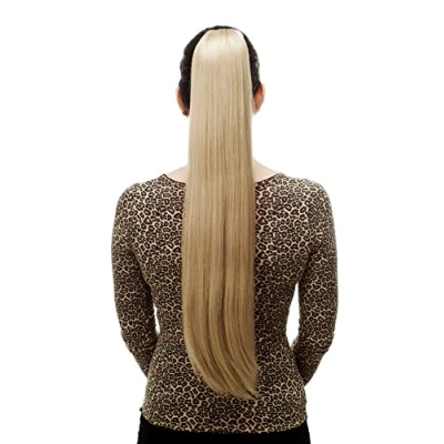 Abbildung von WIG ME UP T113 22 Haarteil/Zopf, sehr lang, glatt, Butterfly Klammer, ca. 70 cm, Hellblond