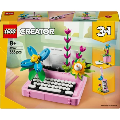Abbildung von 31169 Creator 3 in 1 Schreibmaschine mit Blumen, Konstruktionsspielzeug