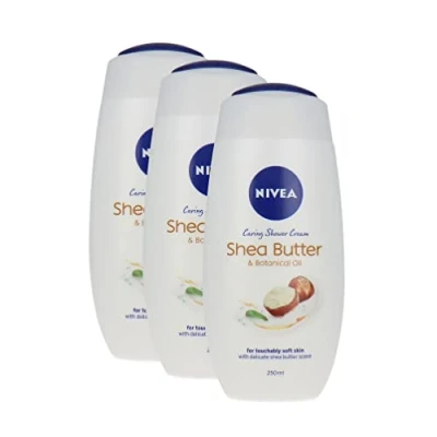 Abbildung von Nivea Caring Shea Butter &amp; Botanical Oil Shower Cream 250 ml (3 Stück)