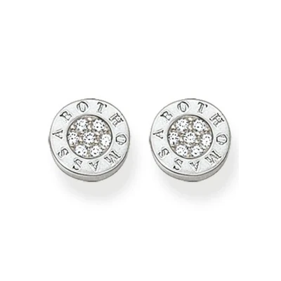 Abbildung von Thomas SABO Ohrringe, Damen, Größe: One Size, Silver coloured, white