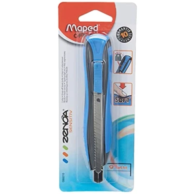 Abbildung von Maped 86010 Cutter Zenoa Sensitiv, Klinge: 9 mm, blau