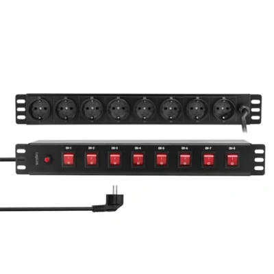 Abbildung von LOGILINK Steckdosenleiste PDU8D01, 8 fach, 19&quot;