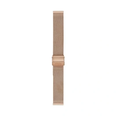 Abbildung von Fossil Uhrenarmband für Frauen 12 mm LiteHide Leder Rose Gold, S161057