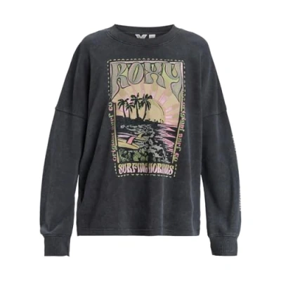 Abbildung von Roxy Eastside Midweight Sweatshirt, Damen, Größe: Large, Schwarz