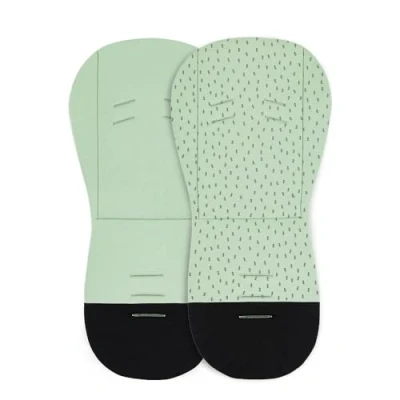Abbildung von Petite&amp;Mars Foamy memory foam liner * Sitzeinlage Universal Sitzauflage für Kinderwagen, Buggy Anti Stoß Baumwolle (Green Trees)