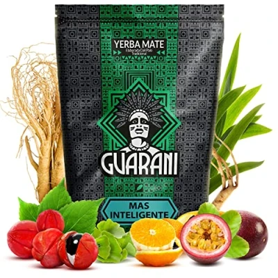 Abbildung von Guarani Mas Inteligente 0,5kg Anregender Mate Tee 500g Guarana, Ginseng, Ginkgo biloba Die Kraft des natürlichen Koffeins aus Paraguay