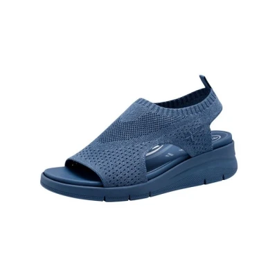 Abbildung von Tamaris Comfort Keilsandalette, Damen, Größe: 40, Denim Schuhe