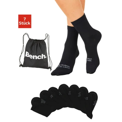 Abbildung von Bench. Socken, (Packung, 7 Paar), mit Turnbeutel