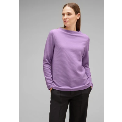 Abbildung von Street One Langarmshirt, Damen, Größe: 34, Lila