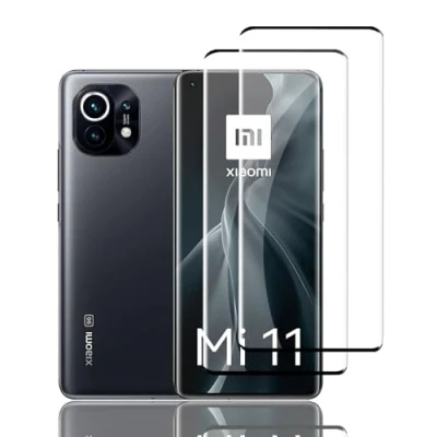 Abbildung von Zicurz 2 Stück Schutzglas für Xiaomi Mi 11 5G, Panzer Schutz Glas, Schutzfolie, HD Displayschutz, Blasenfrei, 5G