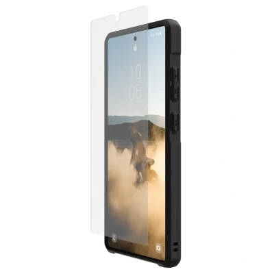 Abbildung von URBAN ARMOR GEAR Flex Shield Eco Hybrid Displayschutz Glas Samsung Galaxy S25 Ultra (Offizielle &quot;Designed for Samsung&quot; Zertifizierung, 9H Härte, Anti Fingerabdruck, Inkl. Montagekit, klar)