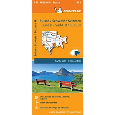 Abbildung von Switzerland South East (553): Wegenkaart Schaal 1 : 200.000 (Regionale kaarten Michelin, Band 553)