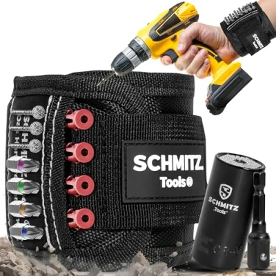 Abbildung von SCHMITZ.Tools Geschenke für Männer Magnetarmband Handwerker kleine Ostergeschenke Erwachsene Männergeschenke Ostern Geburtstagsgeschenk Gadget Vatertagsgeschenk Papa