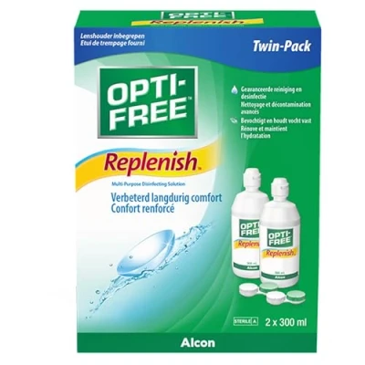 Abbildung von Opti Free Replenish Kontaktlinsen Pflegemittel Vorratspackung 2 x 300 ml