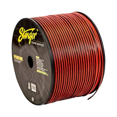 Abbildung von STINGER SPW516RB Lautsprecher Kabel 2X 1,5mm² 16GA (OFC Kupfer / 26 Litzen) Leitung für Auto HiFi Installation Länge: 1m Farbe: rot/schwarz