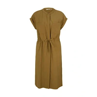 Abbildung von TOM TAILOR Damen Kleid mit Brusttaschen 1030255, 28866 Strong Olive, 36