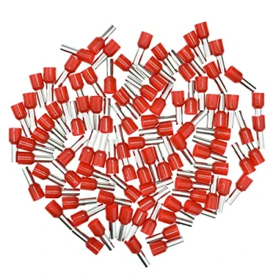 Abbildung von Aderendhülsen 10mm² rot, isoliert, 100 Stück