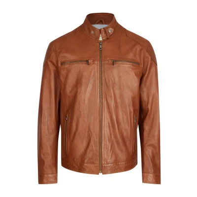 Abbildung von bugatti Lederjacke, Herren, Größe: 52, Cognac