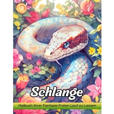 Abbildung von Schlange: Malbuch Für Erwachsene Mit Schlange Zum Stressabbau Und Zur Entspannung