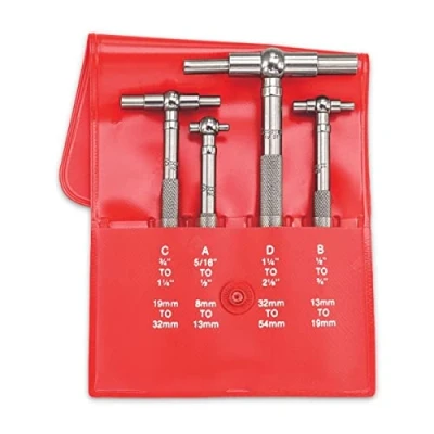 Abbildung von Starrett S579GZ Selbstzentrierende Teleskoplehre mit 2 Teleskoparmen, Bereich 5/16&quot; 1/8&quot;, Grifflänge 3/8&quot; (4 Stück)