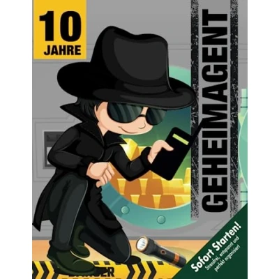 Abbildung von Geheimagenten Schnitzeljagd Kindergeburtstag ab 10 Jahren (Grundschüler): Kreativ geplante Schatzsuche Fallermittlung mit Fußspuren &amp; Fingerabdrücke lesen, Hacks Cäsarscheibe! (Bravo Schatzsuche)