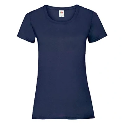 Abbildung von Fruit of the Loom Lady Fit T Shirt &#039;Valueweight T&#039; / Navy, XL