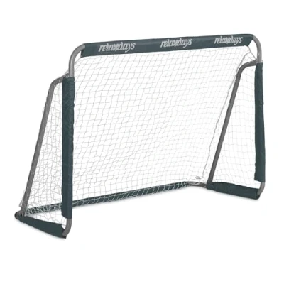 Abbildung von Relaxdays Fußballtor Garten, Kinder &amp; Erwachsene, Soccertor, HBT: 110 x 150 75 cm, Metall, stabiles Tor Fußball, grau