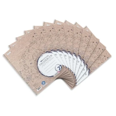 Abbildung von Landré Collegeblock A4 liniert, Recycling, 80 Blatt, 10 Stück