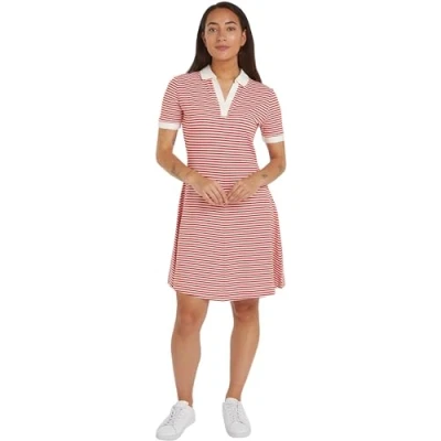 Abbildung von Tommy Hilfiger Freizeitkleid, Damen, Größe: XS, Fierce red/ecru