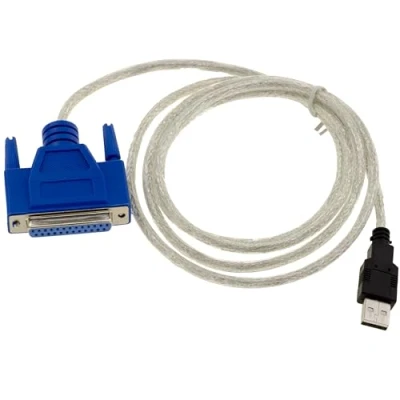 Abbildung von KALEA INFORMATIQUE Konverterkabel LPT IEEE1284 parallel zu USB mit DB25 Buchse. Länge 1.2M